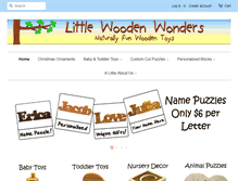 Tablet Screenshot of littlewoodenwonders.com